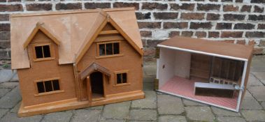 Dolls house (not furnished) & accessories