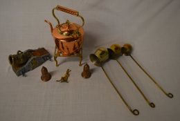 Brass & copper inc cannon, measures etc