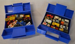 2 boxes of Matchbox die cast cars