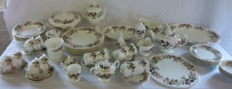 Wedgwood 'Hathaway Rose' pt coffee/tea service approx 63 pieces
