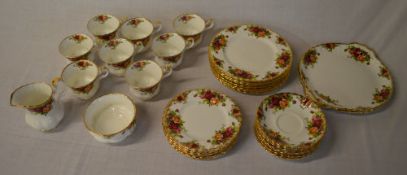 Royal Albert Country Roses part tea service approx 34 pieces