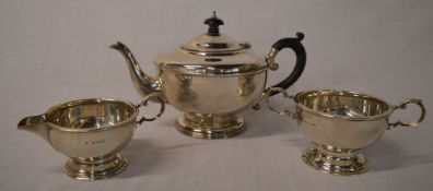 Silver tea set Birmingham 1931 Maker Marson & Jones total weight approx 21 oz