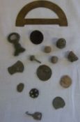 Early seal, thimble, medieval clothes fastener & other metal detector finds