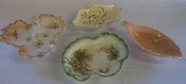 4 dishes inc Royal Crown Derby, Falconware & Limoges