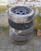 5 14" steel wheels with tyres