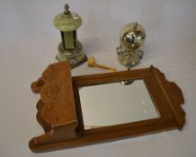 Musical cigarette holder, sp canister, pipe & wall mirror