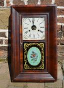 Vict/Edw wall clock with by 'Jerome & Company'