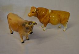 Beswick Guernsey bull & cow