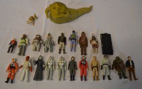 22 Star Wars figures inc Jabba the Hut, Boba Fett, Chewbacca, Luke Skywalker, Admiral Ackbar etc
