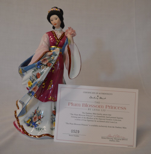 Plum Blossom Princess figure by Danbury Mint