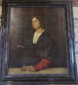 Framed print of a portrait of a man, in the style of Titian 68 cm x 78 cm