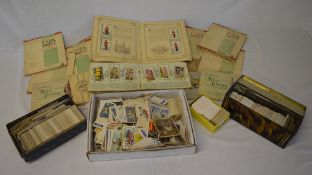 Lg box of cigarette cards