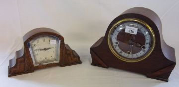 2 1930s mantle clocks