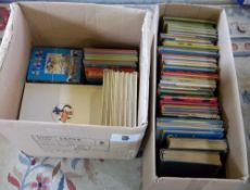 Box of childrens books/annuals inc Noddyland, Wonderful World of Disney, Shiver & Shake, Basil Brush