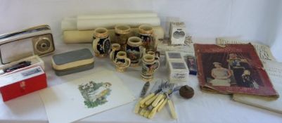 Various items inc ceramics, prints & commemorative ware