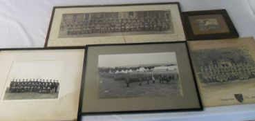 5 military photographs inc Senior Officers School 1938, August 1936 5th Lincoln's Haltwhistle,