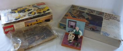 Various toys consisting of Lego, Book of jigsaws, Wallace & Gromit alarm clock & 5 in 1 vehicle