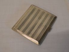 Silver cigarette case with 'From Mother' engraved on the inside, approx weight 2.4oz, Chester 1928