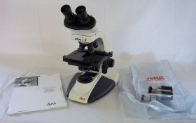 Leica CME microscope with 4 objectives - 4x, 10x, 40x & 100x model no:1349522X.
