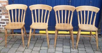 4 pine kitchen chairs