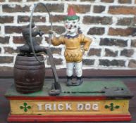 Cast iron 'Trick dog' money box