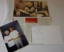 Signed postcard & photo of Millvina Dean - youngest Titanic survivor