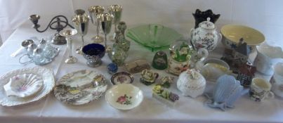 Various ceramics, paperweights & sp inc Aynsley