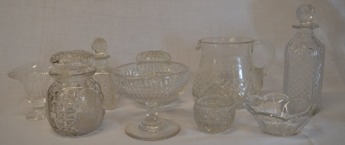 Various glassware inc pickle jars etc.