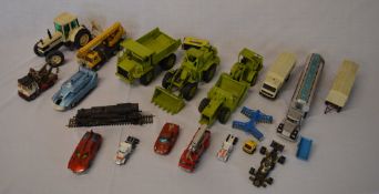 Die cast model vehicles inc Dinky, Captain Scarlet Spectrum Pursuit Vehicle, West Germany, Corgi