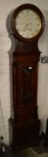 Early 19th cent regulator long case clock by Jas Gowans & Son Galashiels in a mah case