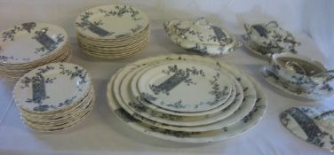 K & Co Late Mayers pt dinner service approx 47 pieces