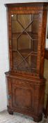 Superior quality Regency style corner display cabinet