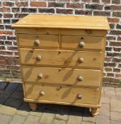 Vict pine chest of drawers