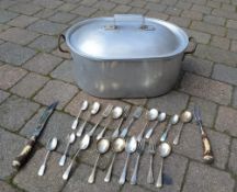 Fish kettle & S.P cutlery