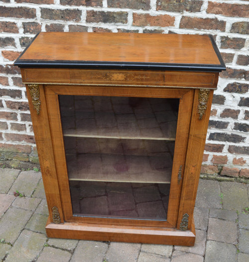 19th cent display cabinet with ormolu mounts