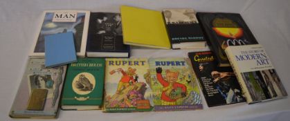 Various books inc Rupert the Bear, The Ring of the Nibelung etc