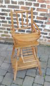 Metamorphic childs high chair