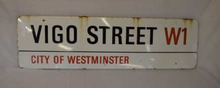 Vigo Street W1 London metal street sign
