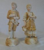 Pr of early 20th cent bisque figures