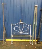 Vict cast iron single bed