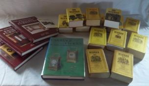 13 Wisden cricket almanacs, 3 volumes of English Furniture & 1 vol Carriage Clocks