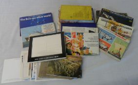 Various Brooke Bond cigarette card albums & post cards etc