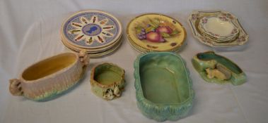 Ceramics inc Sylvac, Hornsea, plates etc