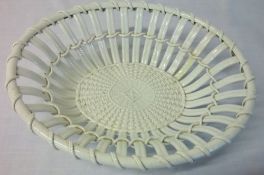 18th Cent Leeds Creamware basket oval shape