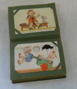 Postcard album containing 49 postcards by Mabel Lucie Attwell plus 4 other children's cards