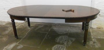 Windout mah dining table with 2 leaves, 240cm x 122cm