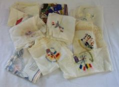 Selection of WW1 handkerchiefs