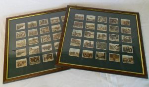 2 framed collections of German WWI cigarette cards
