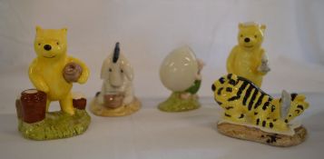 5 Royal Doulton Winnie the Pooh figures (with boxes)