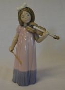 Nao figure of a girl playing the violin